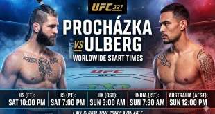 UFC 327 Prochazka vs Ulberg 4/11/26