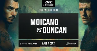 UFC Fight Night Moicano vs. Duncan 4/4/26 - 4th April 2026