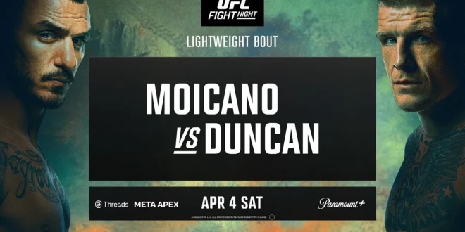 UFC Fight Night Moicano vs. Duncan 4/4/26 - 4th April 2026