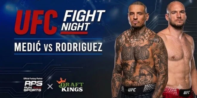UFC Fight Night Medić vs Rodriguez 8/1/26 - August 1 2026